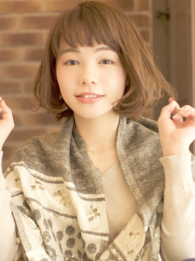 くせ毛風ワンカールが大人かわいいボブ☆簡単スタイリング♪