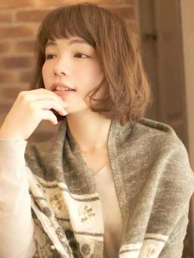 くせ毛風ワンカールが大人かわいいボブ☆簡単スタイリング♪