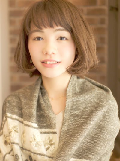 くせ毛風ワンカールが大人かわいいボブ☆簡単スタイリング♪