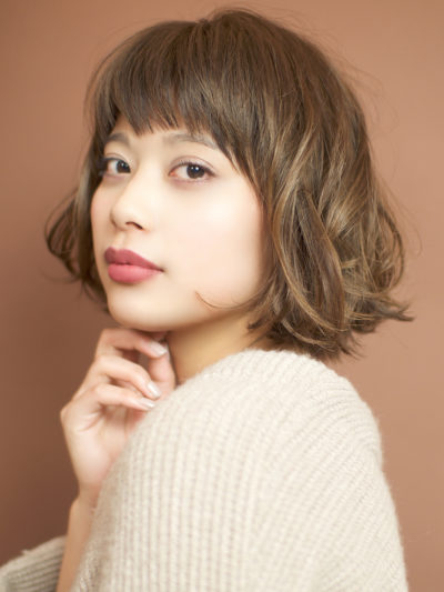 重軽ルーズウェーブで魅せる大人可愛いAラインボブ☆