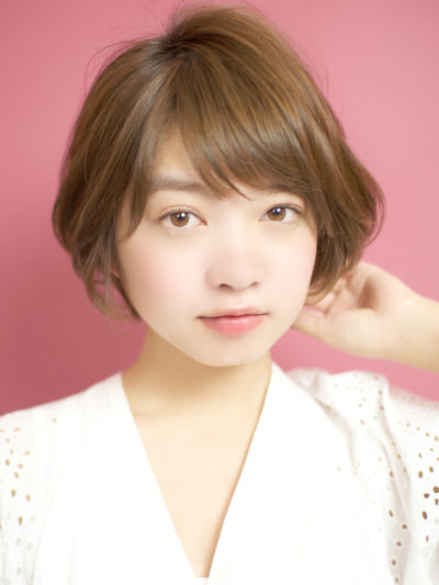 ふんわり前下がりショートボブ☆毛先の柔らかさが◎