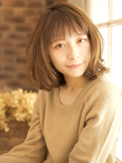 ゆるふわカールで軽やか春ヘアに☆愛されボブスタイル