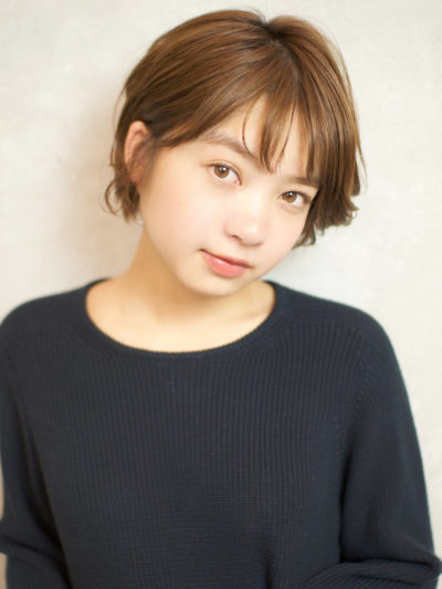 ナチュラル可愛い☆シースルーバングのオシャレショートヘア♪