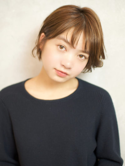 ナチュラル可愛い☆シースルーバングのオシャレショートヘア♪