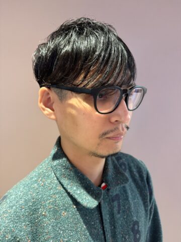 くせ毛を活かす宿毛矯正☆ニュアンスフェザーパーマ風